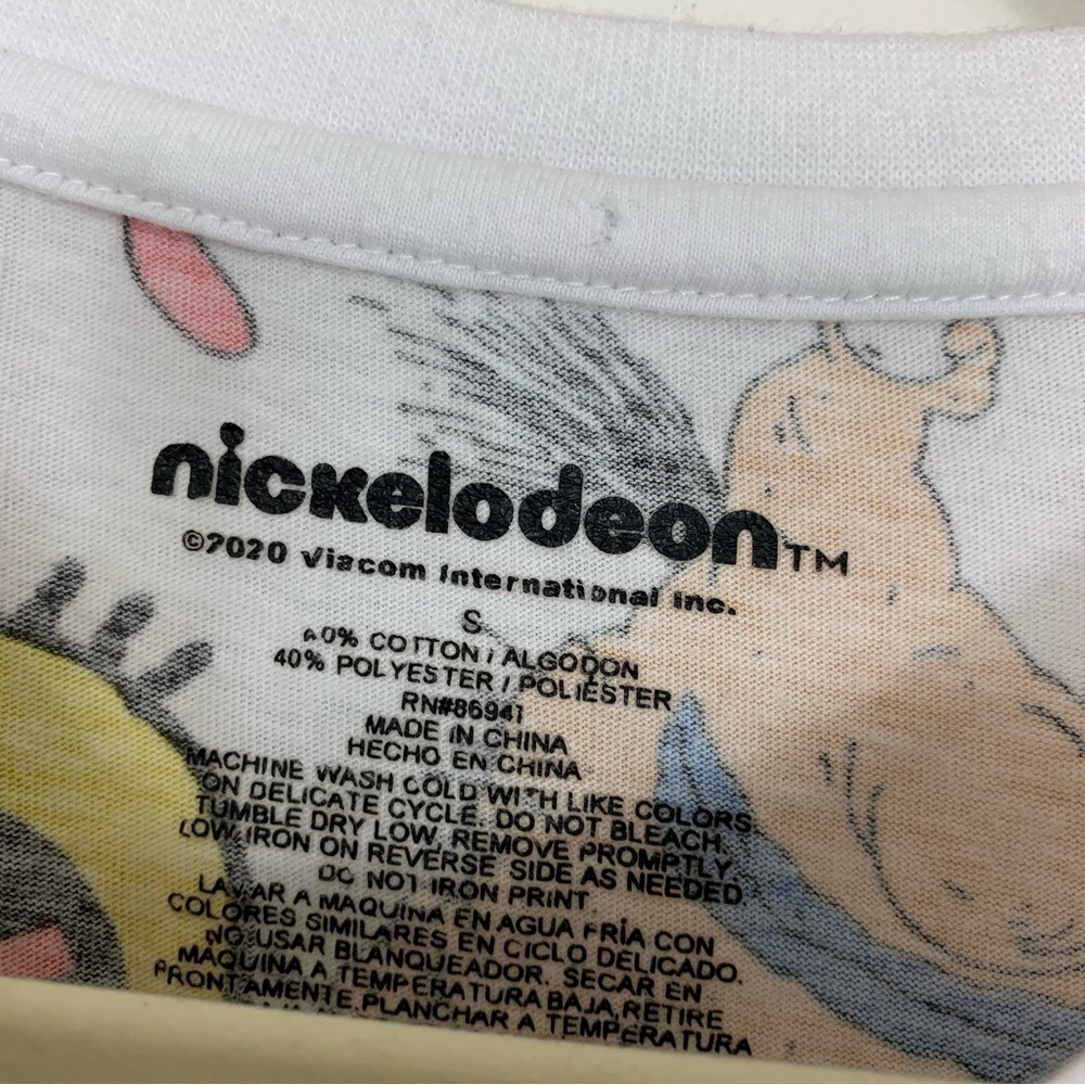 Nickelodeon 90s Cartoon Characters Graphic T-Shirt Size Small - Picture 2 of 8